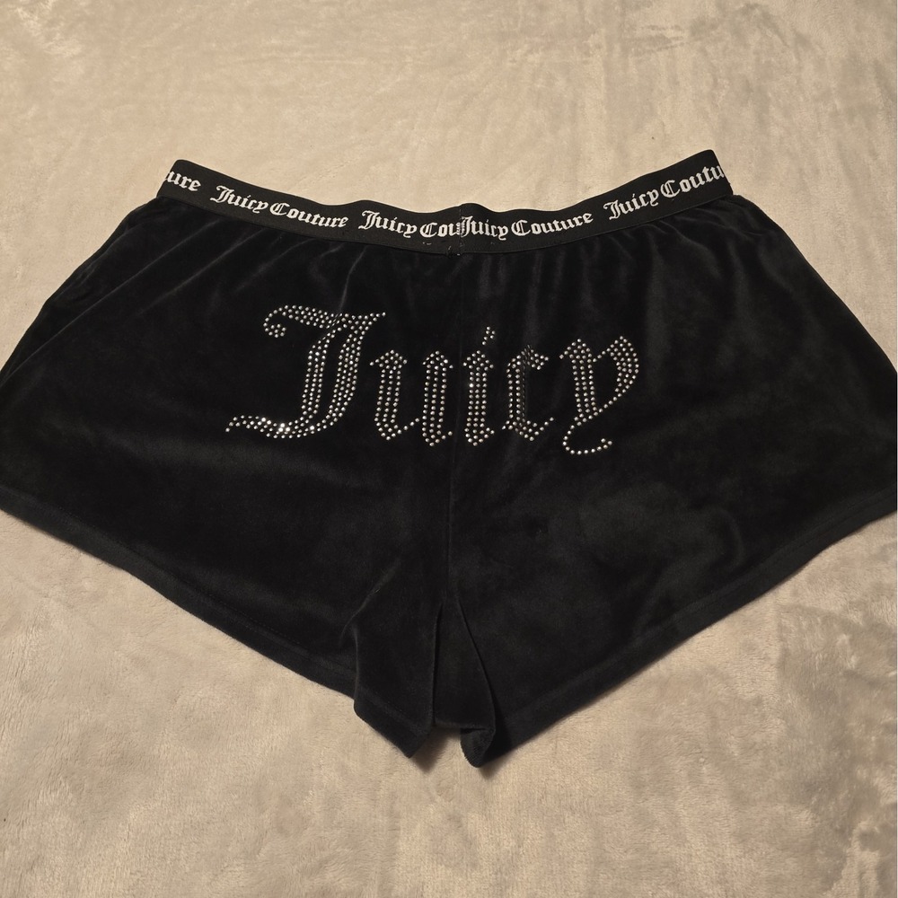 Vintage Juicy Couture Velour Shorts Y2K 2000's Size XL Style 1751-47 RN 90410